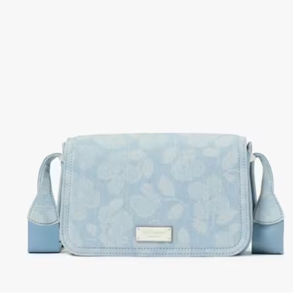 Kate Spade Light Blue Floral Crossbody Bag - Picture 1 of 8